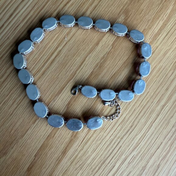 Anna Wintour Style Violet Purple Lavender Crystal Statement Collet Necklace - Picture 13 of 13